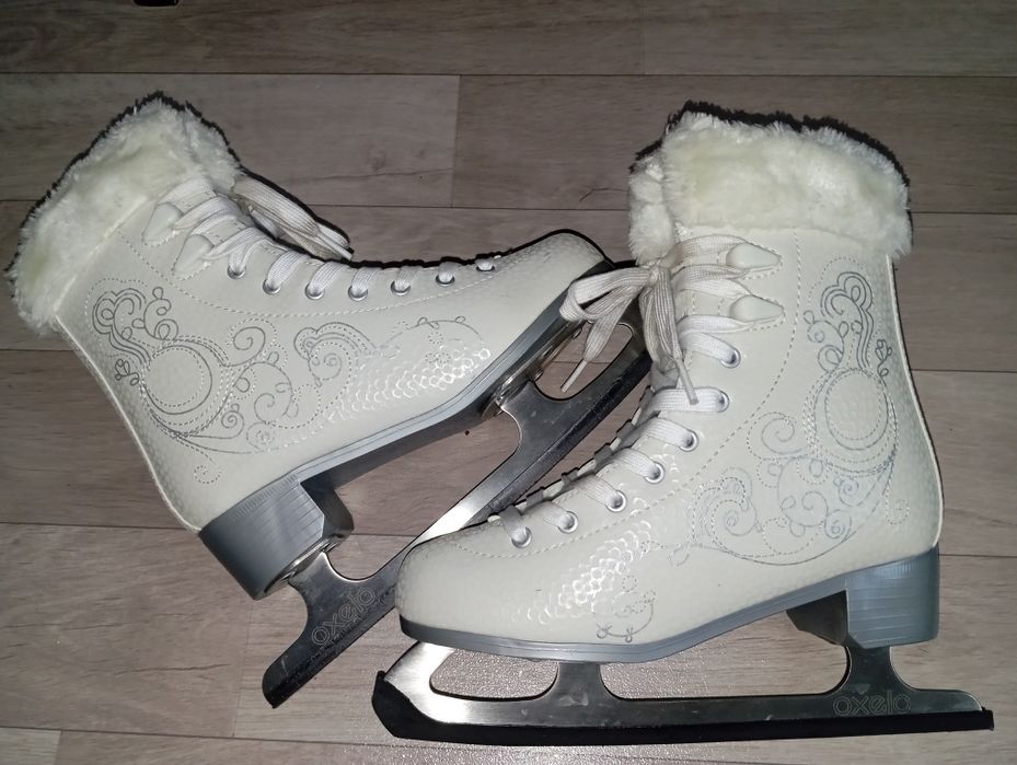 Łyżwy figurowe Oxelo ocieplane 35-36
