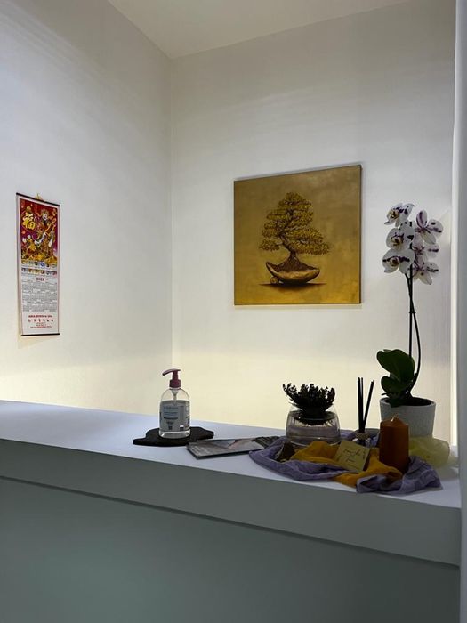 Quadro bonsai pintado a mão com relebo