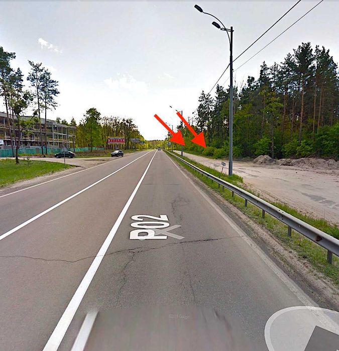 Продаж комерц ділянки вздовж траси Київ-Вишгород АЗС, пром,торгівля...