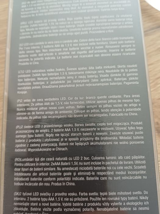 Świece led z prawdziwego wosku 2 sztuki
