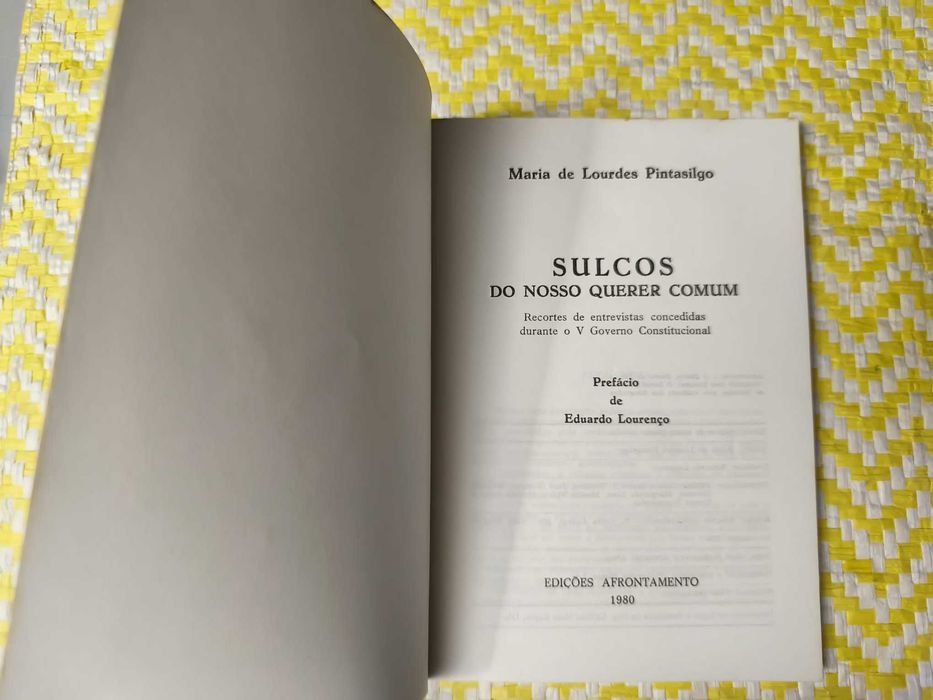 Sulcos do nosso querer comum – 
Maria de Lurdes Pintassilgo