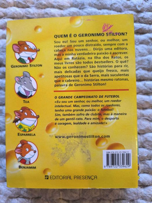 Livro "O Grande Campeonato de Futebol" de Geronimo Stilton