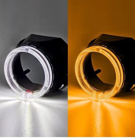 Маски для линз 2.5-3.0 дюйма LED белый+желтый RGB