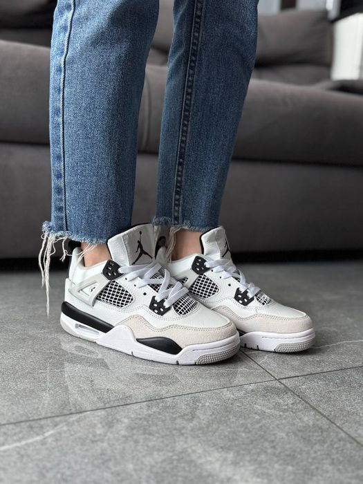 Nike Air Jordan 4 Military Black кросівки найк ейр джордан 4 джордани