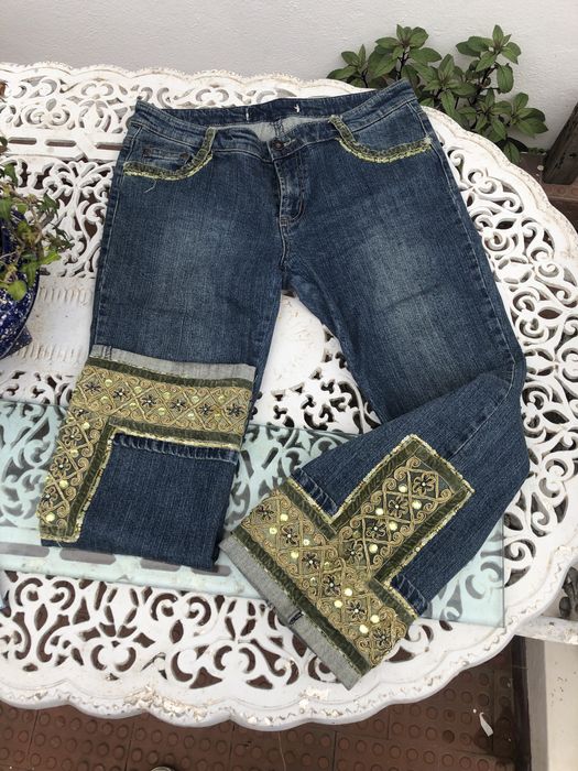 Calcas de ganga comaplicacoes