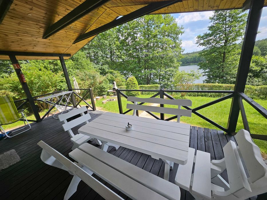 Domek całoroczny nad jeziorem Porost