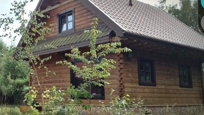 Góralski całoroczny ocieplony z bali drewna 2164 m² działka budowlana