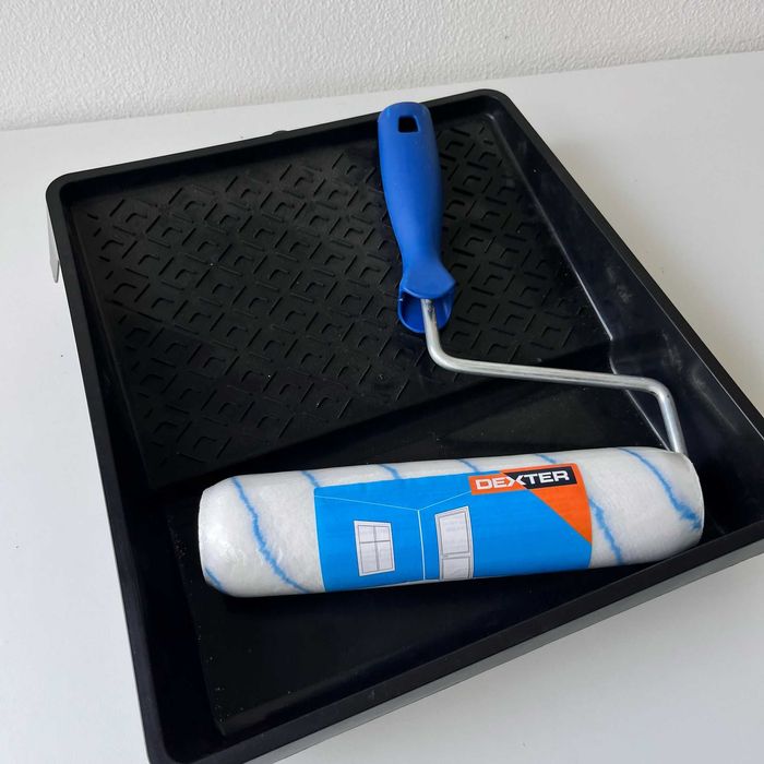 O Kit para pintura com Rolo e Bandeja