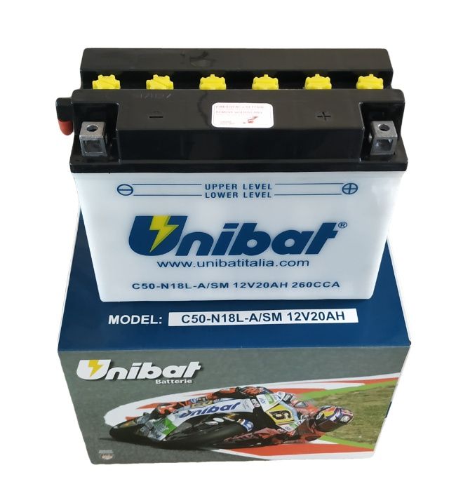 Akumulator Unibat AGM C50-N18L-A SC50-N18L-A 20Ah 260A 12V NOWY