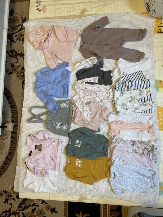 Одяг 0-3 місяці боді ромпер кофти пакет речей