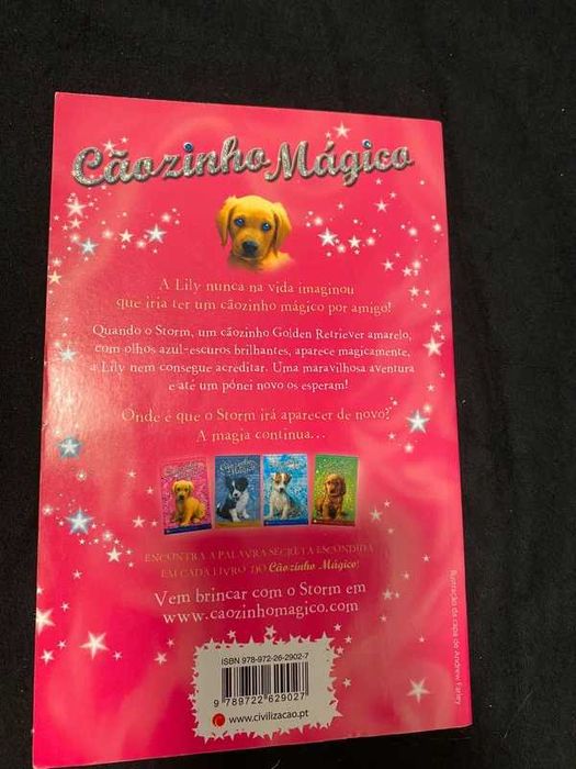 Livro "Cãozinho mágico- uma nova vida"