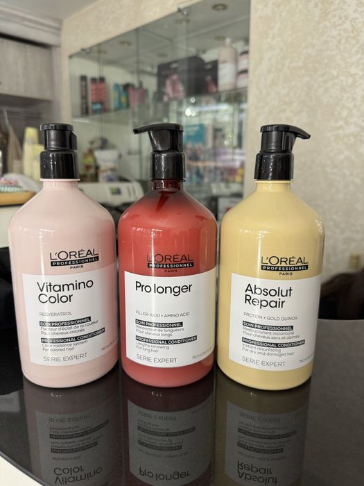 Шампунь та маска обєм 300 ml / 500/ 1500 мл Професійний Лореаль Loreal