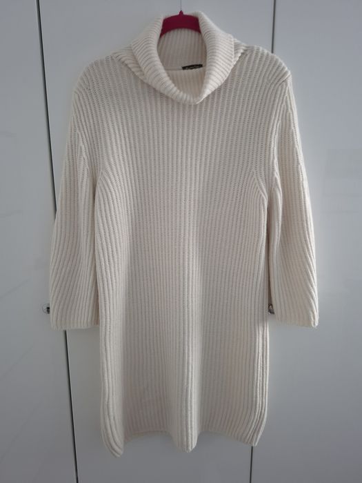 Massimo Dutti sukienka z balonowym rękawem L