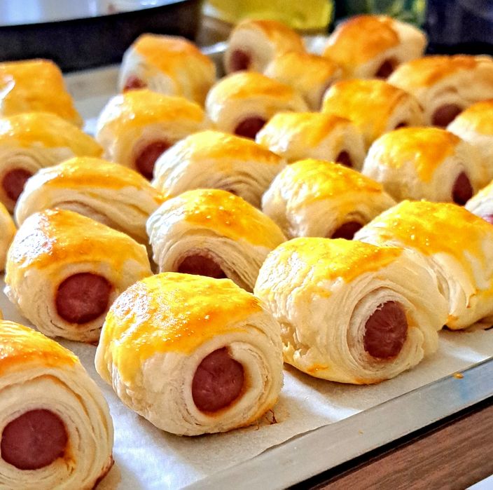 Salgados fritos e congelados