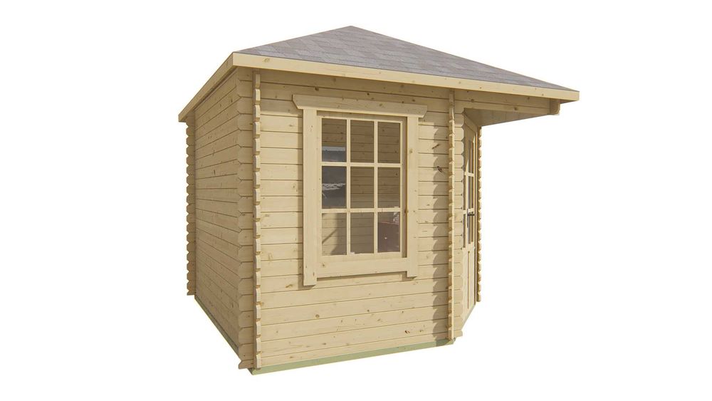 Abrigo de jardim- INGRID (dimensão total 290x290c, espessura 28mm)