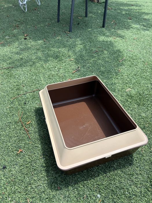 Caixa de areia para gatos c/ kit pás