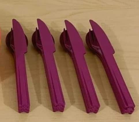 Conjuntos de 3 Talheres Tupperware - Super Preço