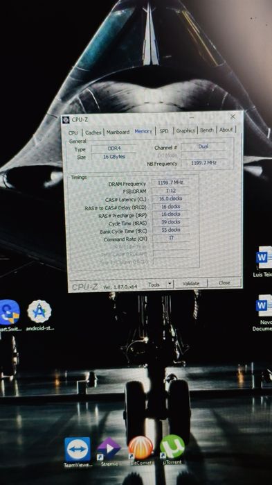 Memória RAM TEAMGROUP 3200 MHz