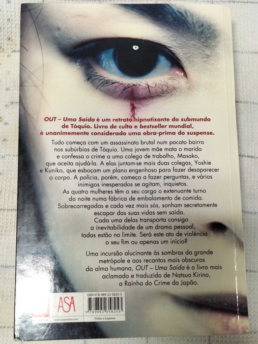 Livro "Out - Uma saída" de Natsuo Kirino