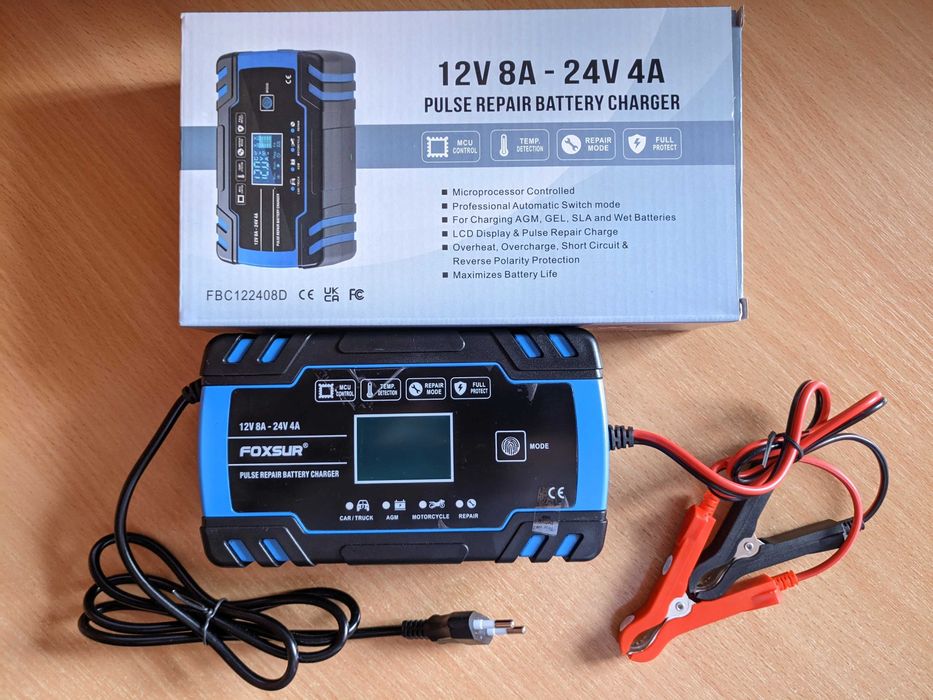 Foxsur 12V 8A 24V 4A FBC122408D - імпульсний зарядний пристрій