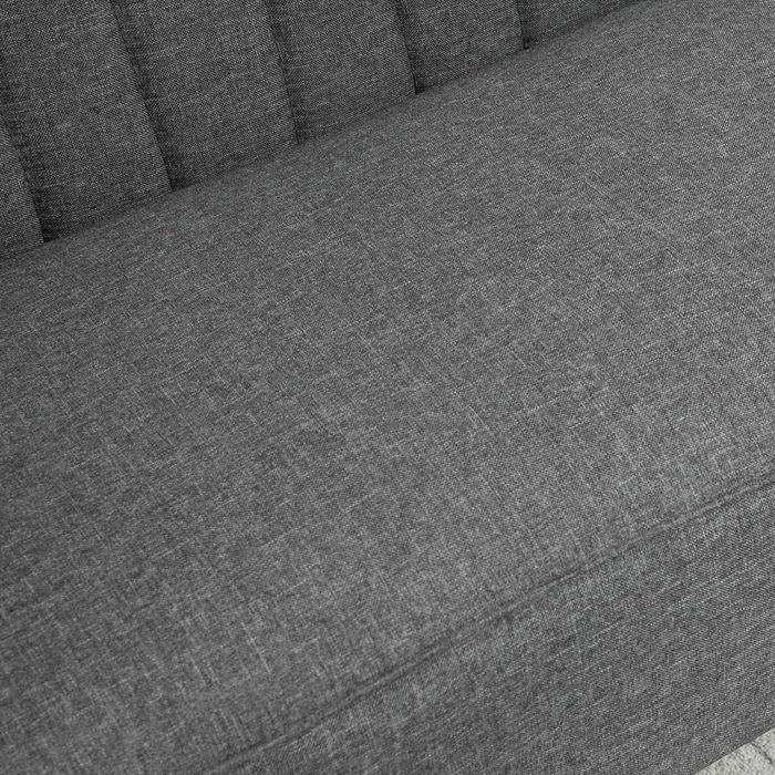 Kanapa Sofa dwuosobowa HOMCOM 117 x 56,5 szara