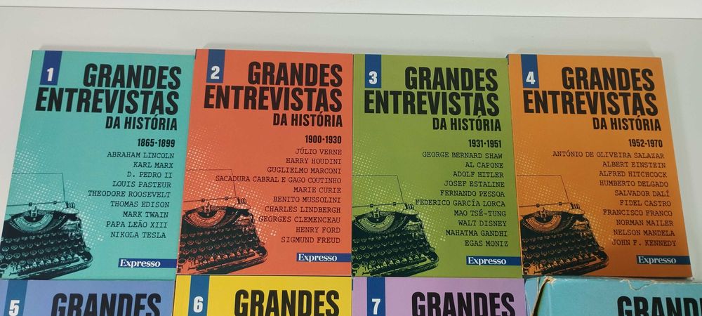 Grandes Entrevistas da História 7 volumes Expresso