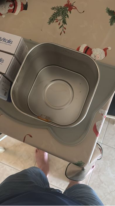 Bebedouro para gatos em inox