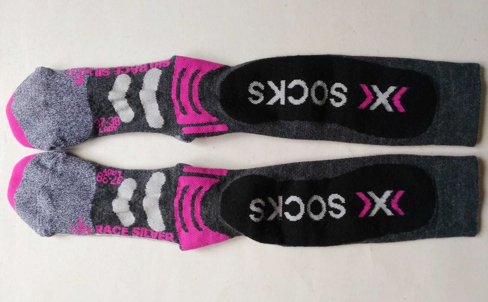 X-SOCKS Шкарпетки SKI RACER Silver 37-38 Lady black/grey/pink дівчат