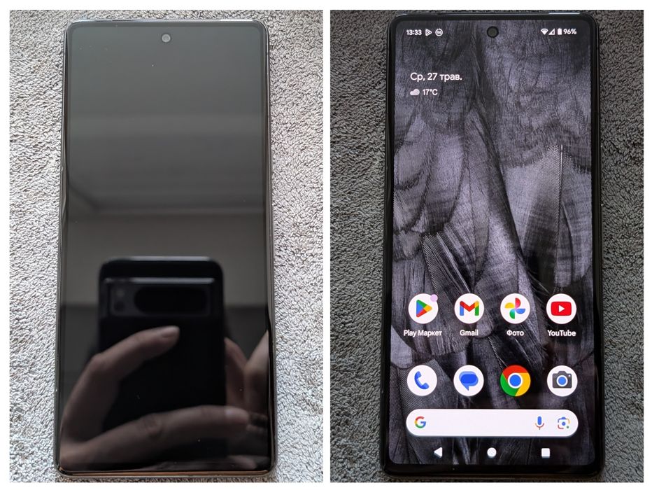Google pixel 7 8/128Gb 90Hz Obsidian Неверлок UNLOCKED 15 Android!