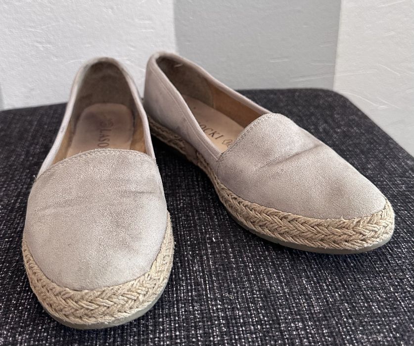 Espadryle baleriny mokasyny lasocki zamszowe 37