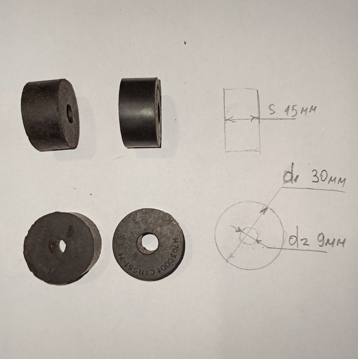 Резиновые подушки втулки буфер