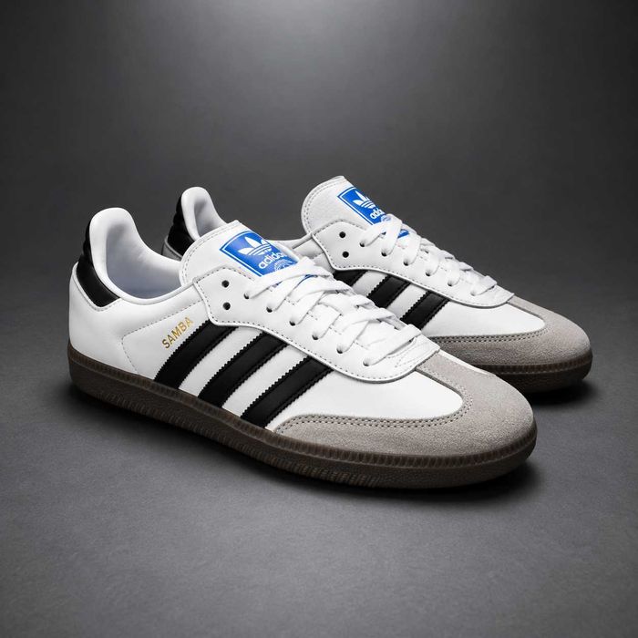 Кросівки Adidas Samba OG White білі шкіра/замша унісекс 37-41 без передоплати