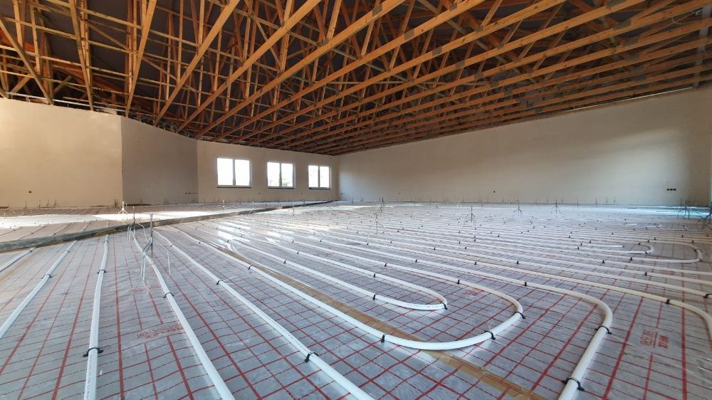 Posadzki wylewki anhydrytowe . PIANOBETON, styrobeton
