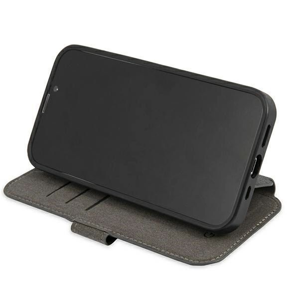 Etui Guess 4G Stripe na iPhone 13 mini - szare