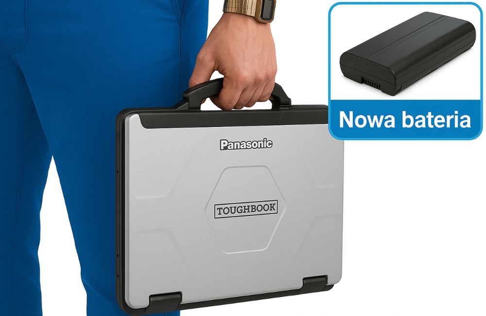 Panasonic CF-54 Mk2 i5-6300u 8GB 256SSD do Warsztatu + NOWA Bateria!