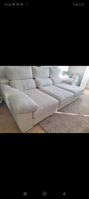 Sofá de qualidade com chaise long