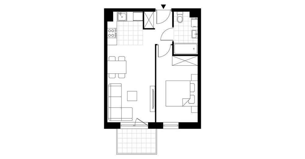2-pokojowe mieszkanie 38m2 + balkon Bezpośrednio