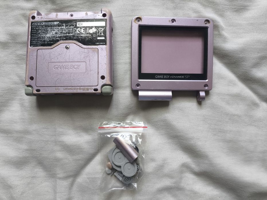 Carcaça Original Gameboy Advance SP (Rosa, 101)