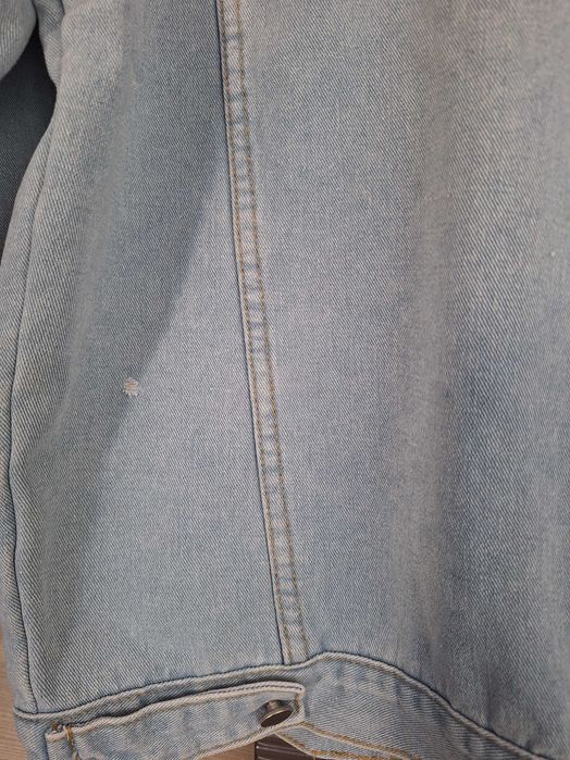 Kurtka męska z kożuszkiem jeansowa