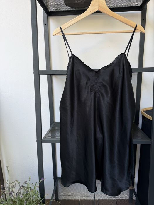 Koszula koszulka nocna piżama a la satynowa vintage L 40