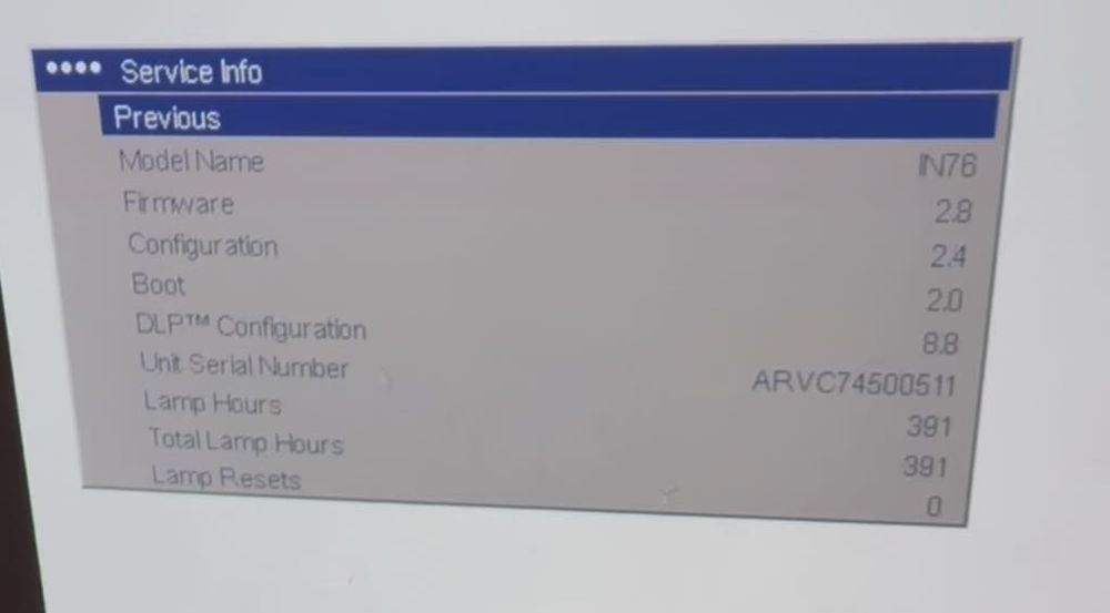 Projektor Infocus IN76