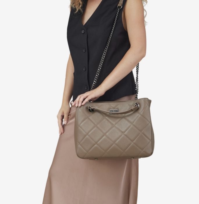 Virginia conti сумка шкіряна чорна Італійська сумка жіноча