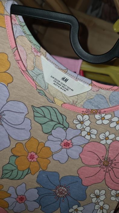 3szt komplet sukienki HM Reserved 122/128 spódnica różowa