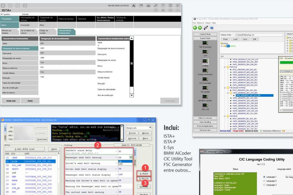 BMW ENET • Diagnostico e Codificação BMW F, G, I e MINI