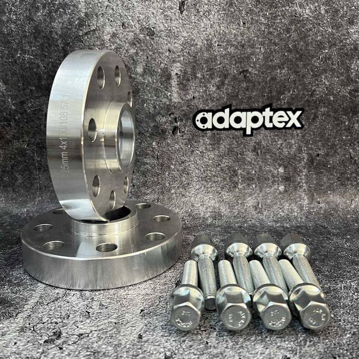 Проставки на колеса Audi, Seat, Skoda, VW 25мм PCD 4x100/108 DIA 57.1