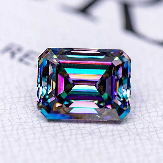MOISSANIT alternatywa dla Diamentu/certyfikat GRA/Reinbow Green/ 1ct