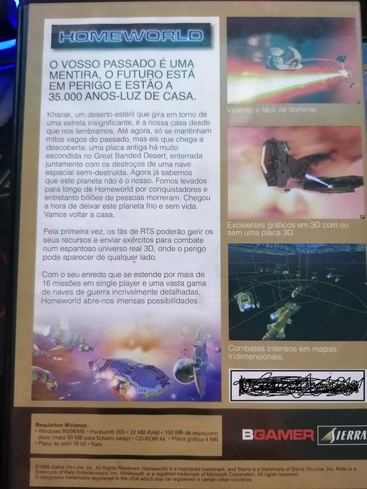 Homeworld Collectors Edition jogo Pc como novo (Raro)