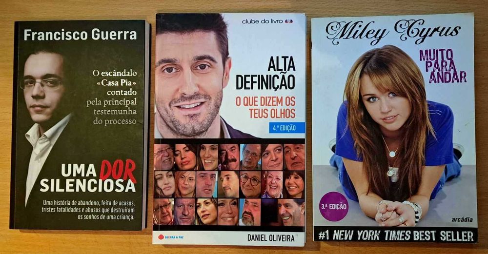 Lote de três livros