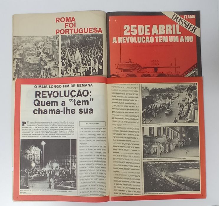 50 ANOS 25 de Abril - Revistas Flama e Século Ilustrado