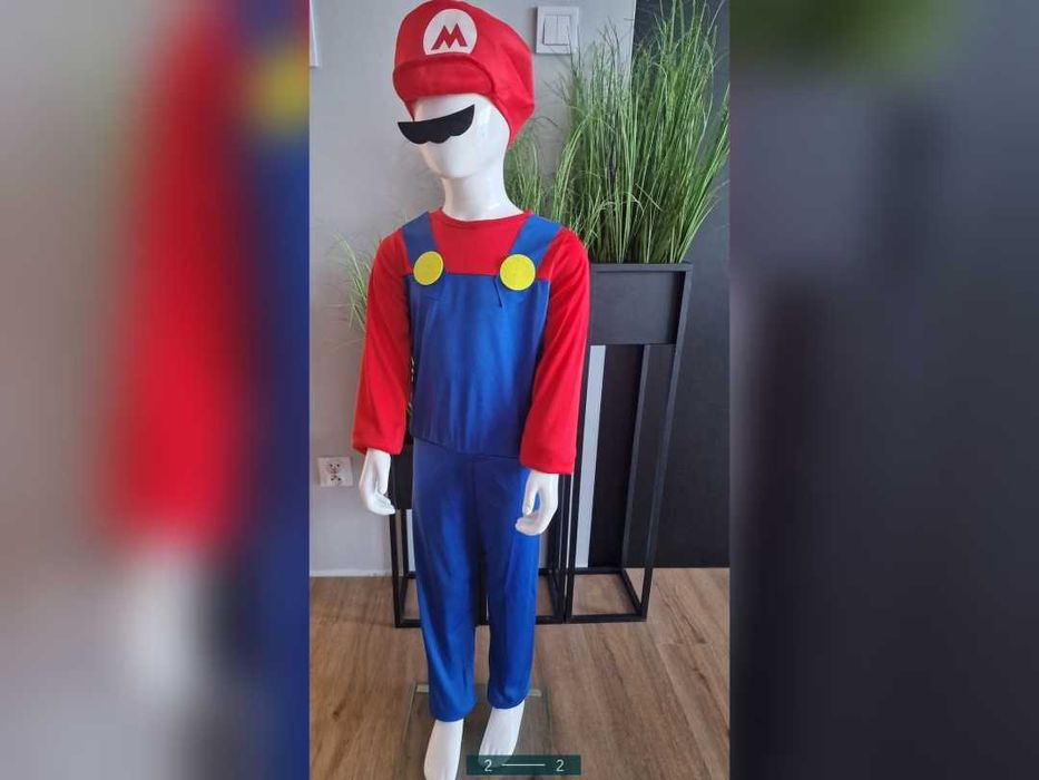 Strój przebranie kostium dla chłopca Mario bros 110-120